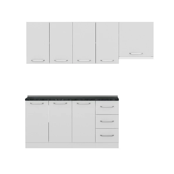 Minar 220 Cm Mutfak Dolabı Beyaz 220-B5 - Resim 5