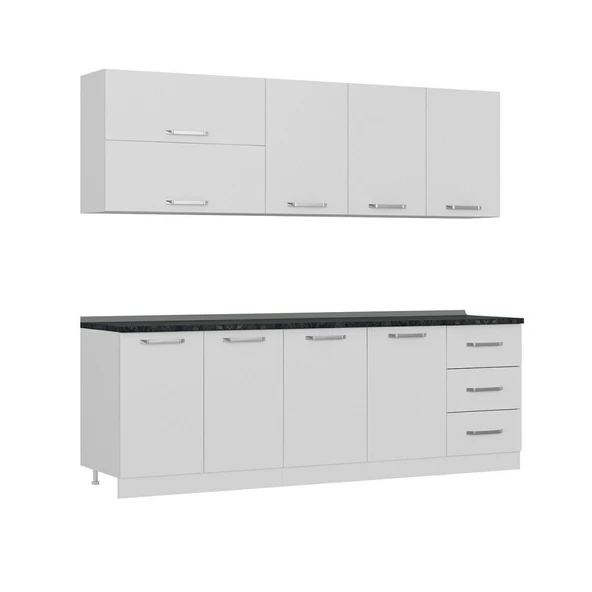 Minar 240 Cm Mutfak Dolabı Beyaz 240-B2 - Resim 6