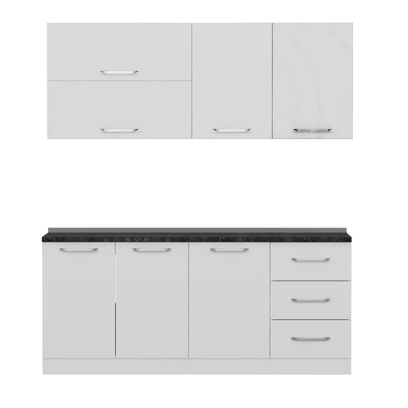 Minar 190 Cm Mutfak Dolabı Beyaz 190-B2 - 6