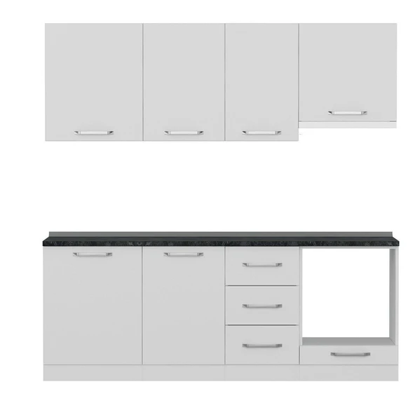 Minar 215 Cm Mutfak Dolabı Beyaz 215-B5 - Resim 5