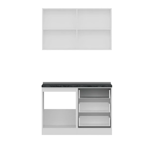 Minar 120 Cm Mutfak Dolabı Beyaz 120-B2 - Resim 2