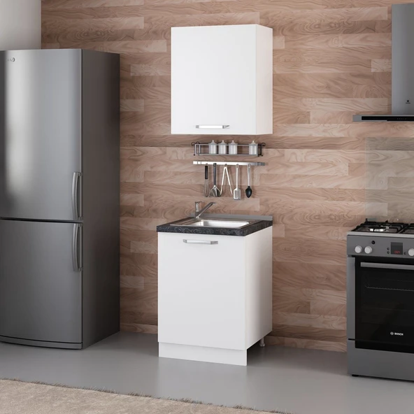 Minar 60 Cm Mutfak Dolabı Beyaz 60-B1 - Resim 3