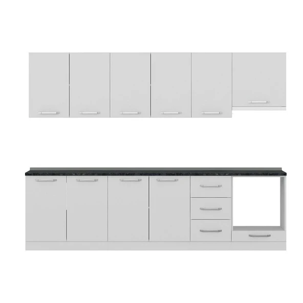 Minar 285 Cm Mutfak Dolabı Beyaz 285-B8 - Resim 2