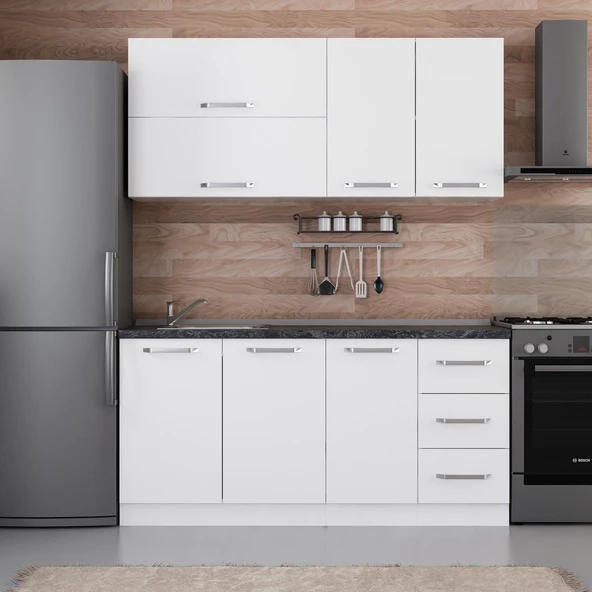 Minar 170 Cm Mutfak Dolabı Beyaz 170-B1 ürün görseli