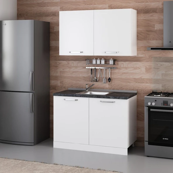 Minar 120 Cm Mutfak Dolabı Beyaz 120-B1 - 3