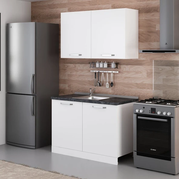 Minar 120 Cm Mutfak Dolabı Beyaz 120-B1 - 5