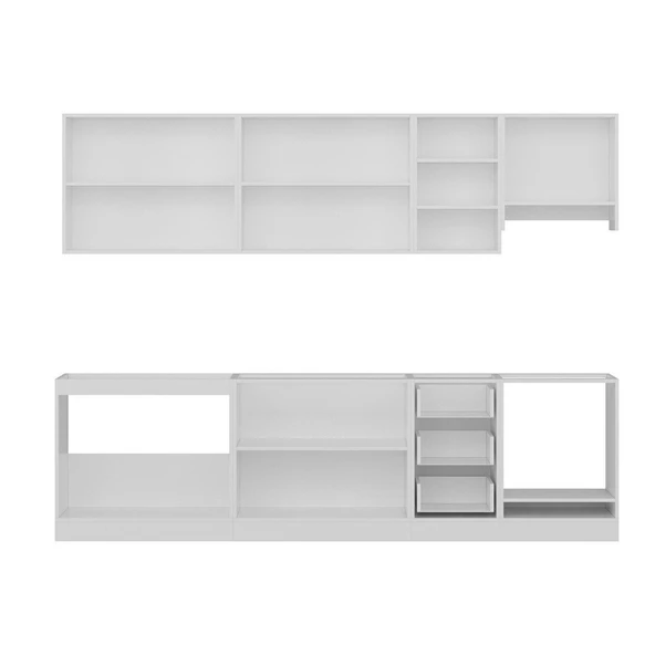 Minar 285 Cm Mutfak Dolabı Beyaz 285-B8 - Resim 7