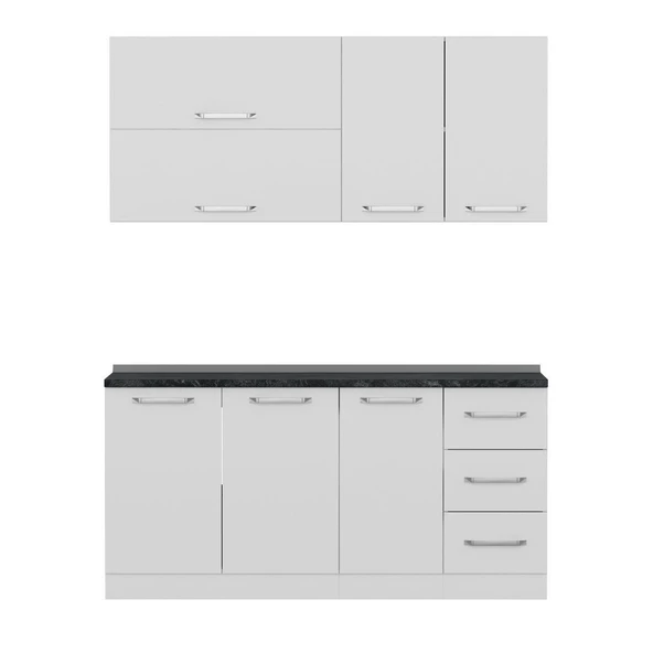 Minar 170 Cm Mutfak Dolabı Beyaz 170-B1 - Resim 6