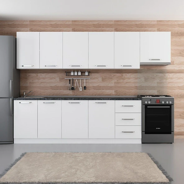 Minar 300 Cm Mutfak Dolabı Beyaz 300-B5 ürün görseli