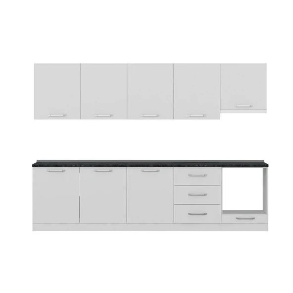 Minar 300 Cm Mutfak Dolabı Beyaz 300-B12 - Resim 2