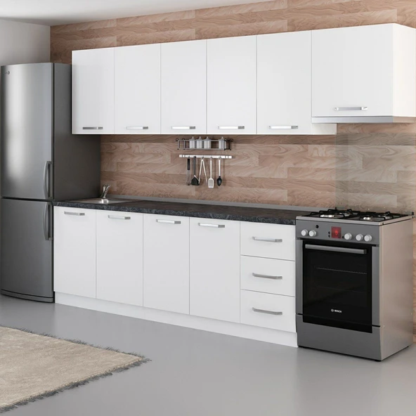 Minar 295 Cm Mutfak Dolabı Beyaz 295-B4 - 5