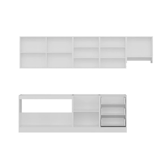 Minar 300 Cm Mutfak Dolabı Beyaz Dore 300-D11 - Resim 7