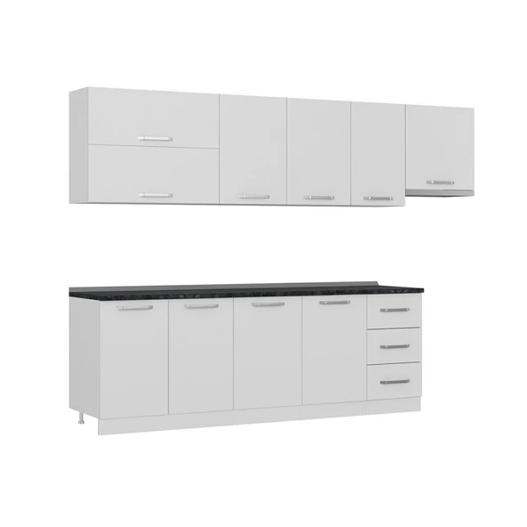 Minar 295 Cm Mutfak Dolabı Beyaz 295-B7 - Resim 3