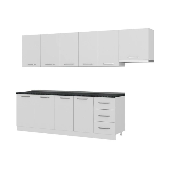 Minar 295 Cm Mutfak Dolabı Beyaz 295-B4 - 4