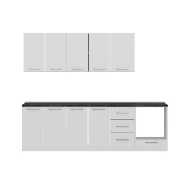 Minar 265 Cm Mutfak Dolabı Beyaz 265-B3 - Resim 2