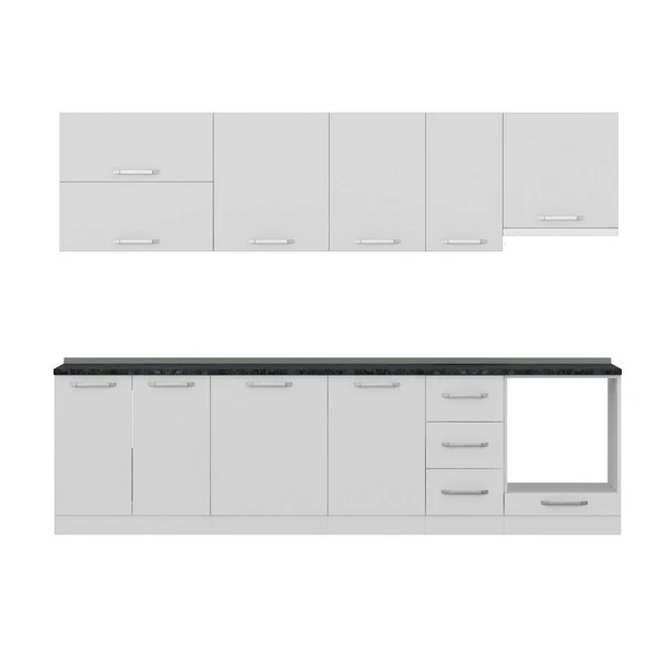 Minar 290 Cm Mutfak Dolabı Beyaz 290-B8 - Resim 2