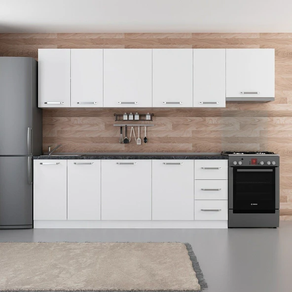 Minar 290 Cm Mutfak Dolabı Beyaz 290-B4 ürün görseli