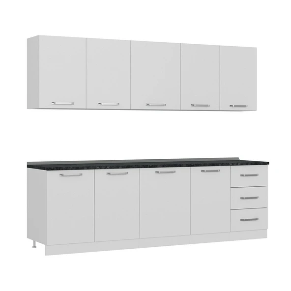 Minar 260 Cm Mutfak Dolabı Beyaz 260-B2 - Resim 3