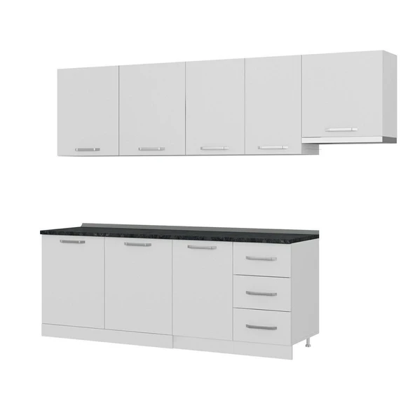 Minar 275 Cm Mutfak Dolabı Beyaz 275-B7 - Resim 4