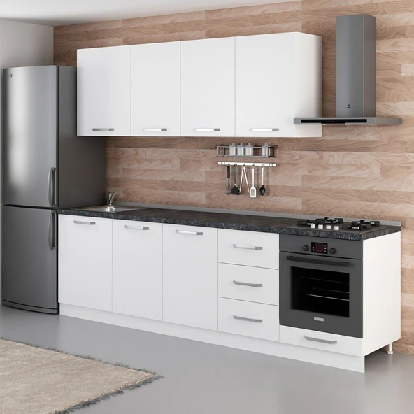 Minar 270 Cm Mutfak Dolabı Beyaz 270-B3 - Resim 5