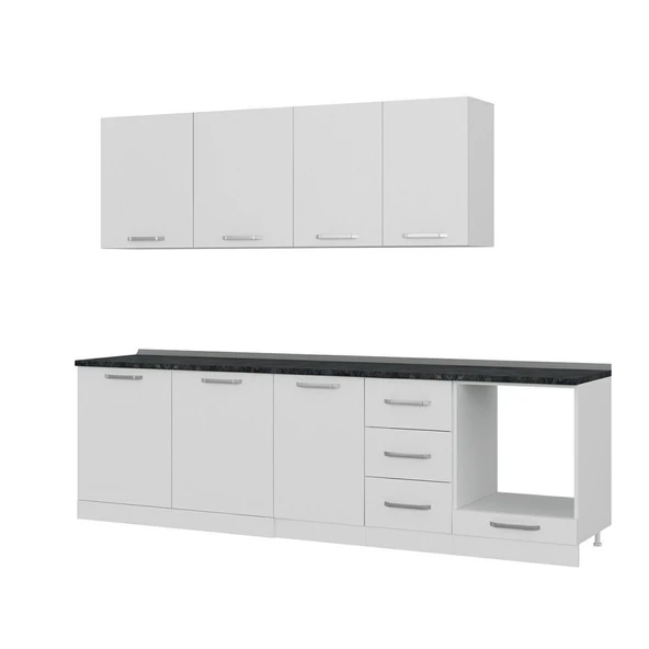 Minar 275 Cm Mutfak Dolabı Beyaz 275-B6 - 4