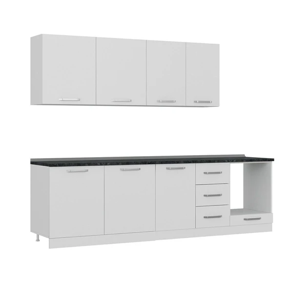 Minar 275 Cm Mutfak Dolabı Beyaz 275-B6 - 3