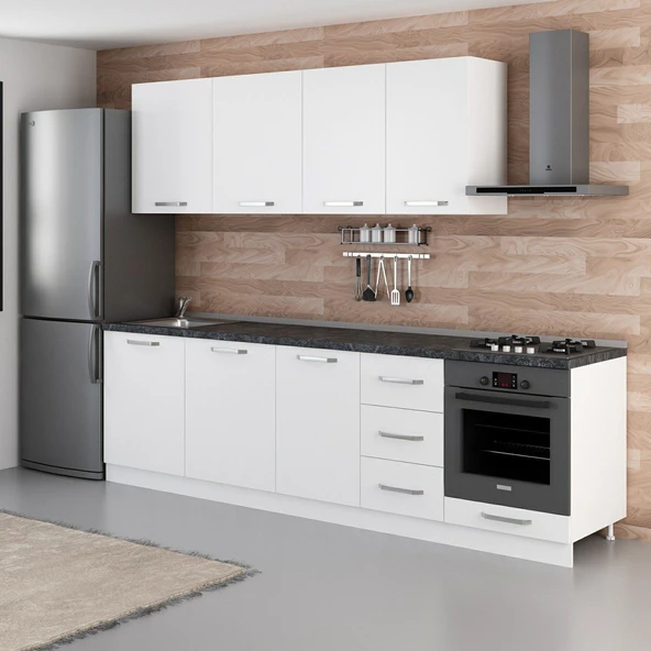 Minar 275 Cm Mutfak Dolabı Beyaz 275-B6 - 5