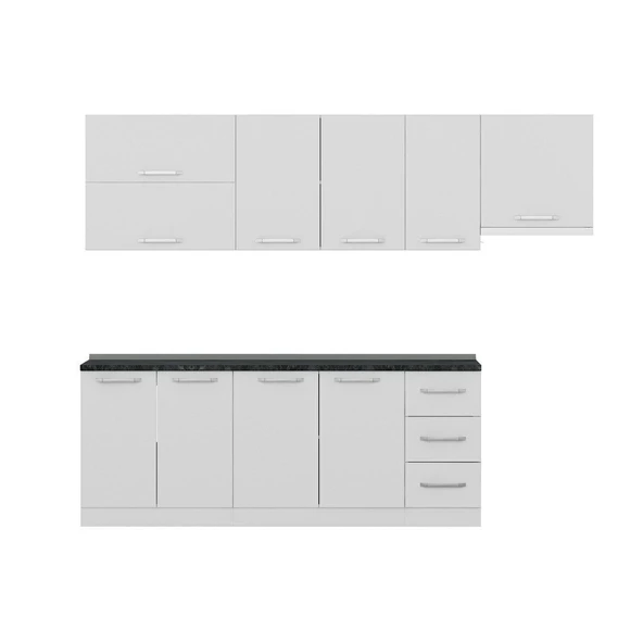 Minar 270 Cm Mutfak Dolabı Beyaz 270-B7 - Resim 2