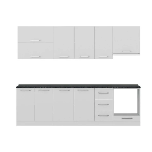 Minar 270 Cm Mutfak Dolabı Beyaz 270-B8 - Resim 2