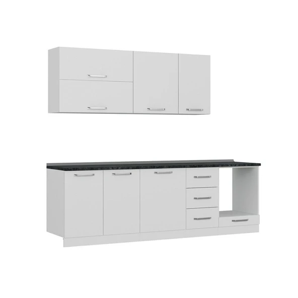 Minar 255 Cm Mutfak Dolabı Beyaz 255-B6 - 3