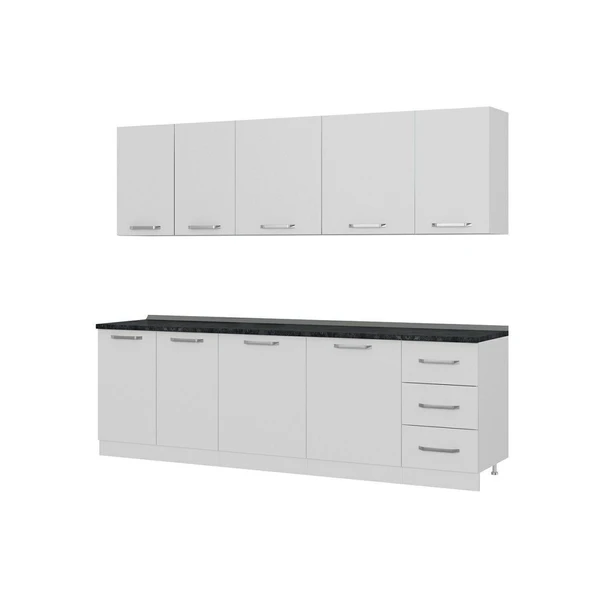 Minar 255 Cm Mutfak Dolabı Beyaz 255-B1 - 4