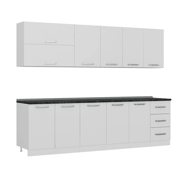 Minar 275 Cm Mutfak Dolabı Beyaz 275-B2 - Resim 3