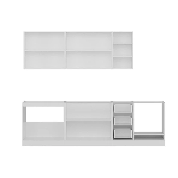 Minar 270 Cm Mutfak Dolabı Beyaz 270-B6 - Resim 7