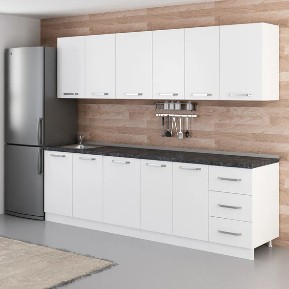 Minar 265 Cm Mutfak Dolabı Beyaz 265-B1 - Resim 5