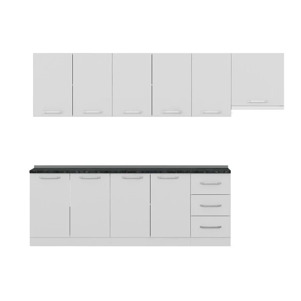 Minar 285 Cm Mutfak Dolabı Beyaz 285-B7 - Resim 2