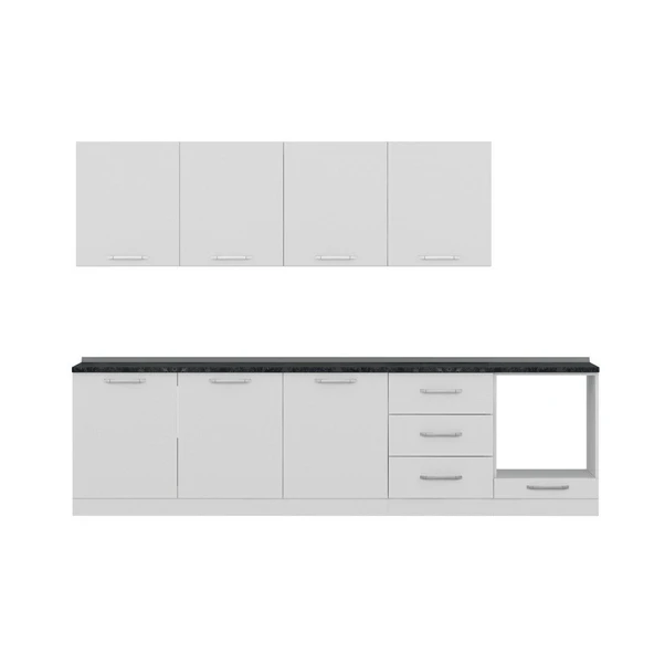 Minar 300 Cm Mutfak Dolabı Beyaz 300-B10 - 2