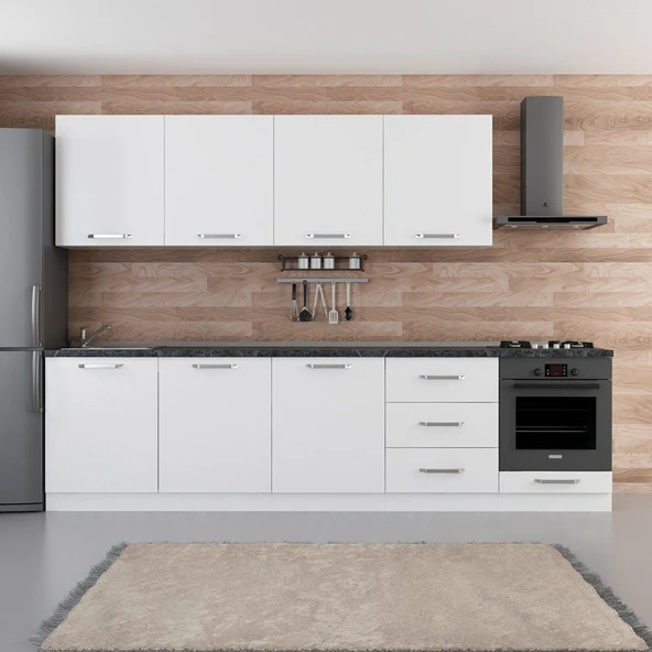 Minar 300 Cm Mutfak Dolabı Beyaz 300-B10