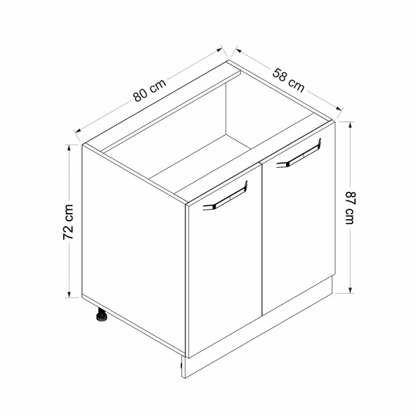 Minar Mtfk Mdl Alt 2K1R 80Cm Dlp Byz Antr - Resim 7