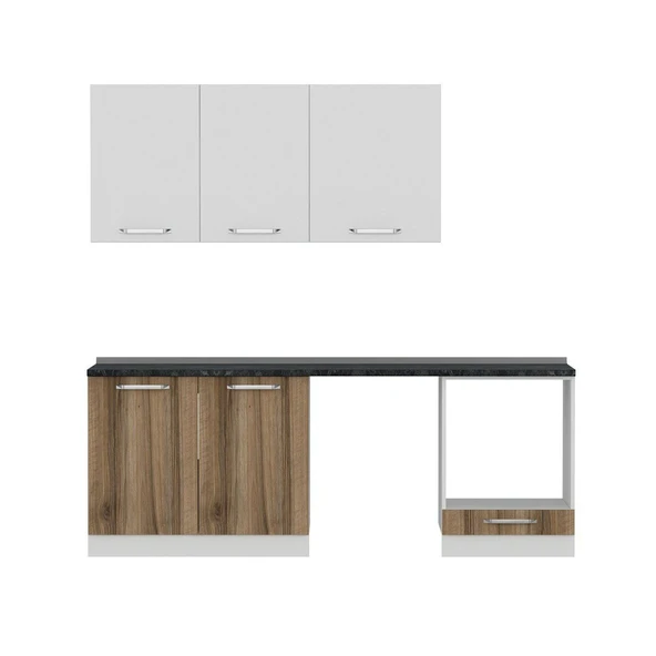 Minar 220 Cm Mutfak Dolabı Beyaz Dore 220-D13 - 4