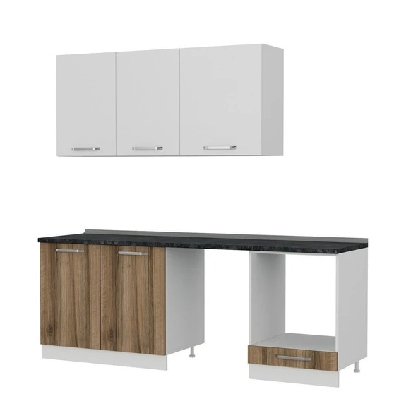 Minar 220 Cm Mutfak Dolabı Beyaz Dore 220-D13 - 6