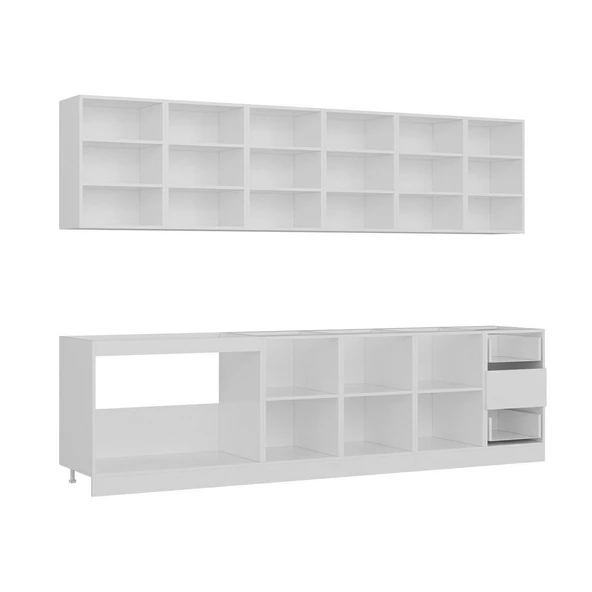 Minar 295 Cm Mutfak Dolabı Beyaz 295-B2 - Resim 6