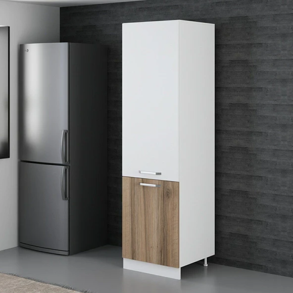 Minar 60 Cm Mutfak Boy Dolabı Beyaz Dore D60-D1 - Resim 5