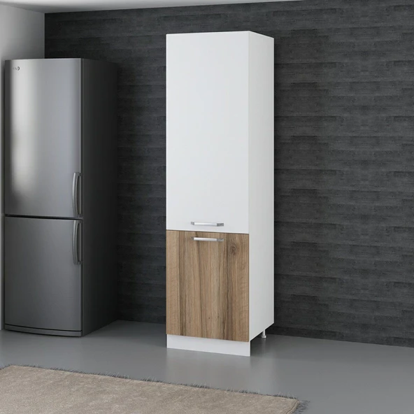 Minar 60 Cm Mutfak Boy Dolabı Beyaz Dore D60-D1 - Resim 3