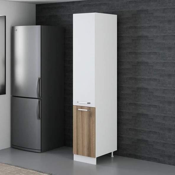 Minar 40 Cm Mutfak Boy Dolabı Beyaz Dore D40-D1 - Resim 5