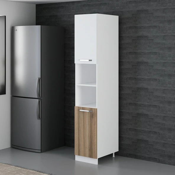 Minar 40 Cm Mutfak Boy Dolabı Beyaz Dore D40-D2 - Resim 5