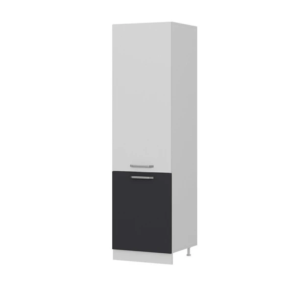 Minar 60 Cm Mutfak Boy Dolabı Beyaz Antrasit D60-A1 - Resim 6