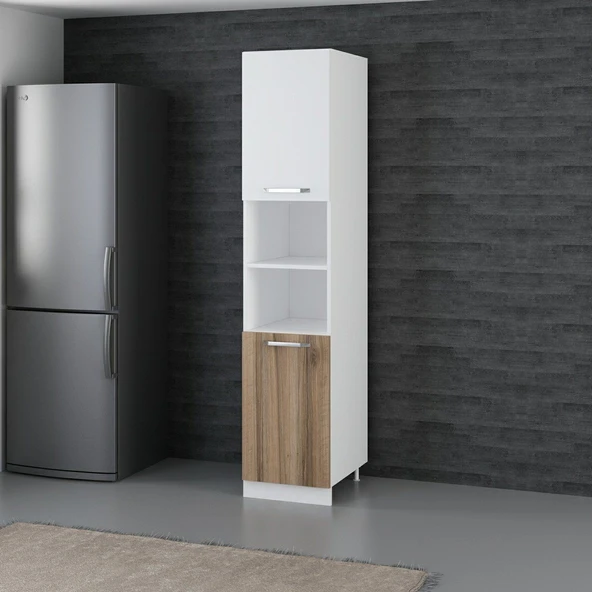 Minar 45 Cm Mutfak Boy Dolabı Beyaz Dore D45-D2 - Resim 3