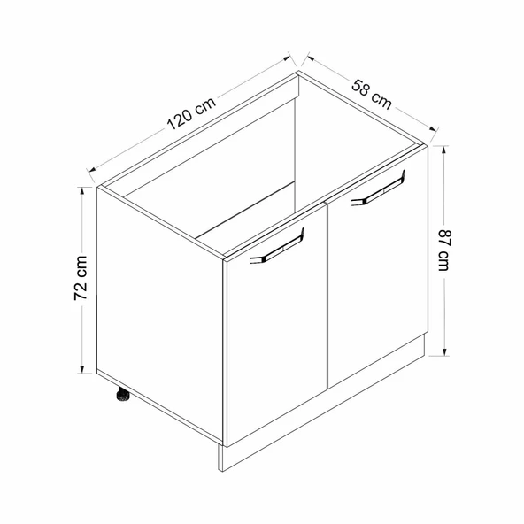 Minar Mtfk Mdl Alt 2K 120Cm Evye Dlp Byz Dore - Resim 7