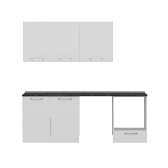 Minar 220 Cm Mutfak Dolabı Beyaz 220-B13 - Resim 4