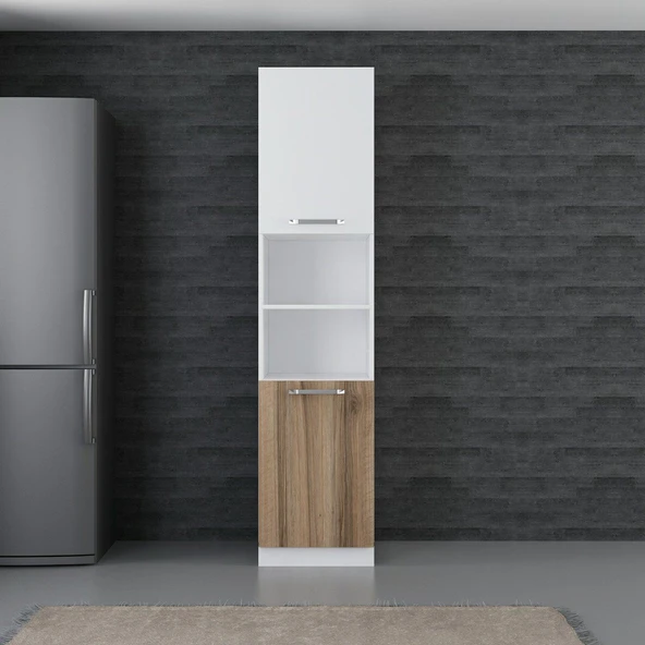 Minar 50 Cm Mutfak Boy Dolabı Beyaz Dore D50-D2 ürün görseli
